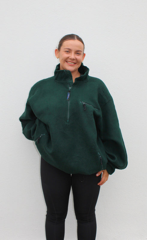 LL Bean Green Fleece