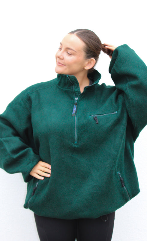 LL Bean Green Fleece
